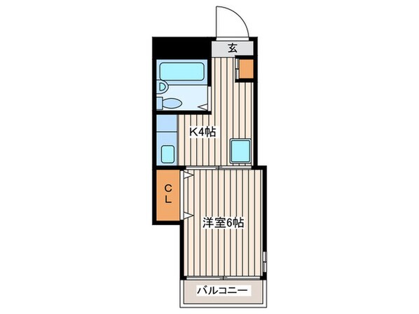 ファミ－ル戸田（２Ｆ）の物件間取画像